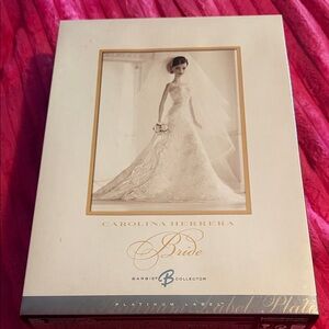 Barbie Carolina Herrera Bride White and Gold Collector Doll Box